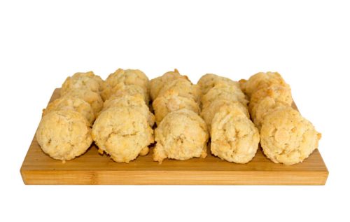 Kókuszos keksz fehércsokoládéval, mandulával