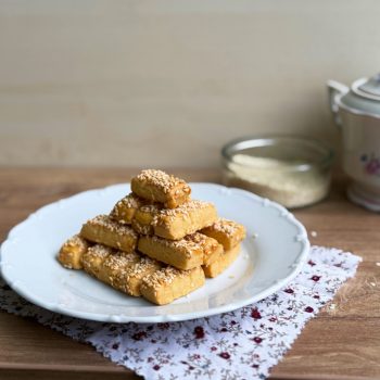 Sós omlós teasütemény szezámos