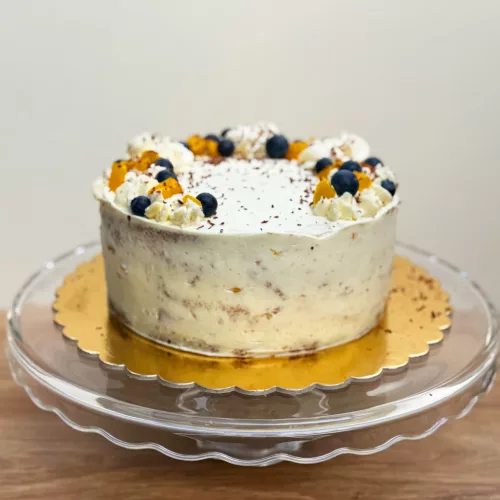 Barackos mascarponés torta fehércsokival 18 szeletes