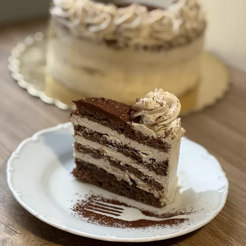 Kávés Gesztenye torta